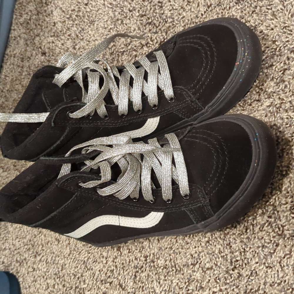 Black Suede High Top Vans